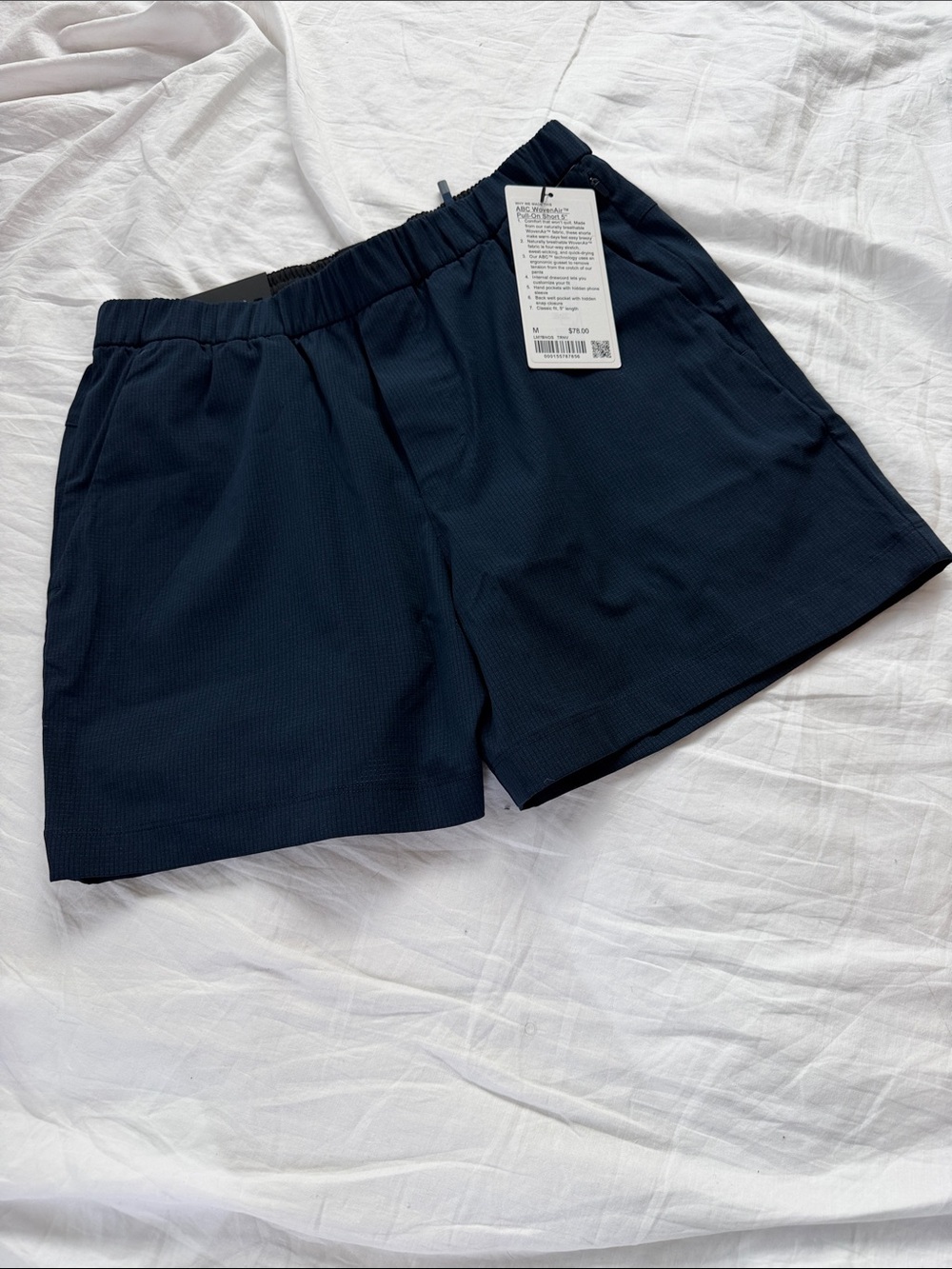 Lululemon ABC WovenAir Pull-On 5” Short Men's Blue Size Medium NWT